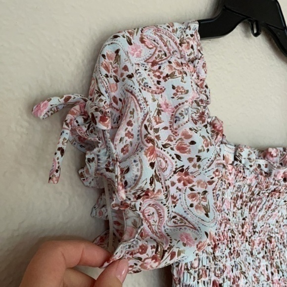 Rare Editions Smocked waste ruffle tiered bottom dress - Picture 7 of 11